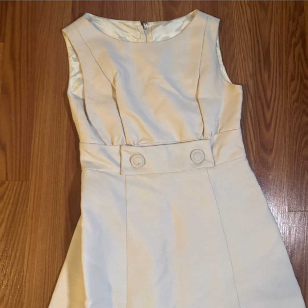 VTG 60’s Emma Domb California White Dress & Coat Set Size S Retro Classic Career - Picture 9 of 16